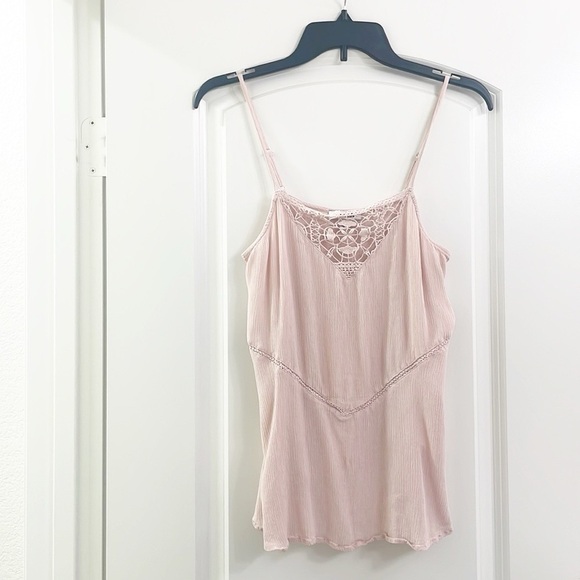Express light pink lace cami top - Picture 1 of 4